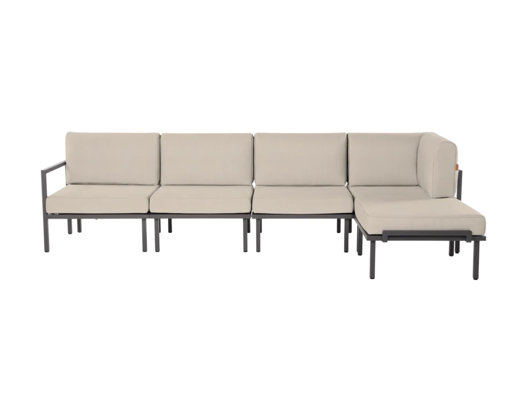 Ocean Breeze Lounge L, Outdoor Lounge mit Edelstahlgestell